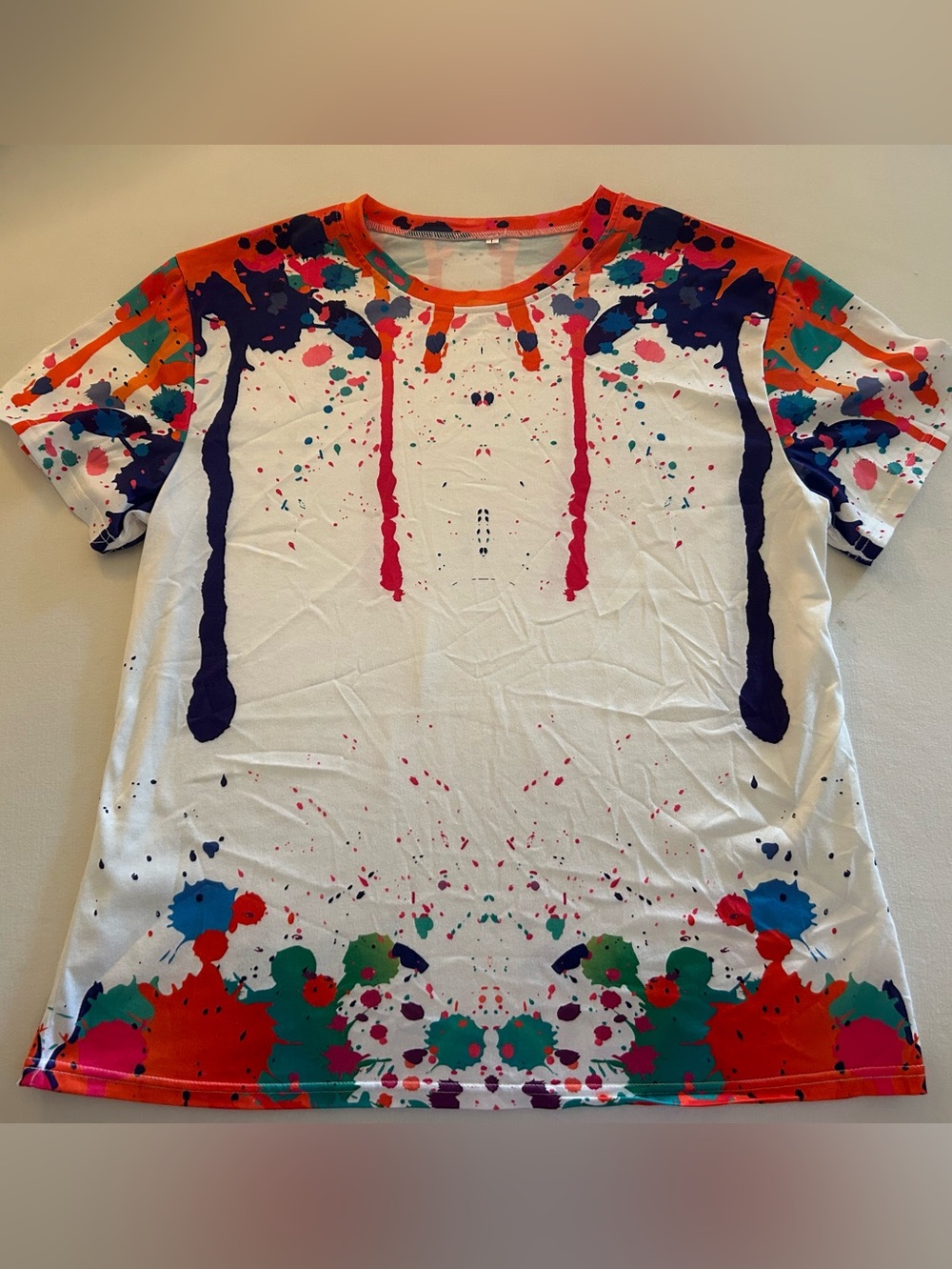 HUGE BUNDLE SALE! Color Splash Graphic Tee - Multicolor Paint Splatter LARGE